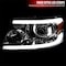 Spec-D Tuning HEADLIGHTS WITH LED BAR CLEAR LENS MATTE BLACK HOUSING, 2PK 2LHP-F15004-G3-GO - alternate 5